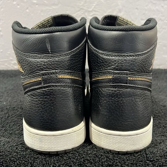 ?? NIKE AIR JORDAN 1 City Of Flight Sz 10.5  Black/Gold Basketball Shoes - EUC main image 9